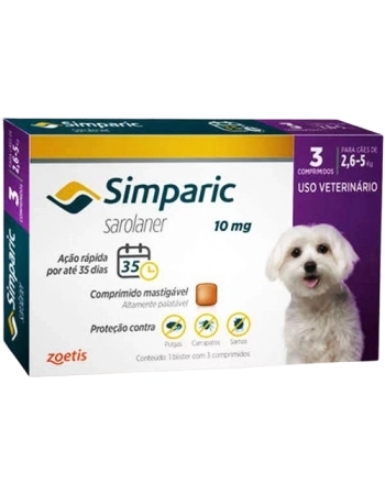 SIMPARIC TAB 10MG(2,6-5KG) CX3