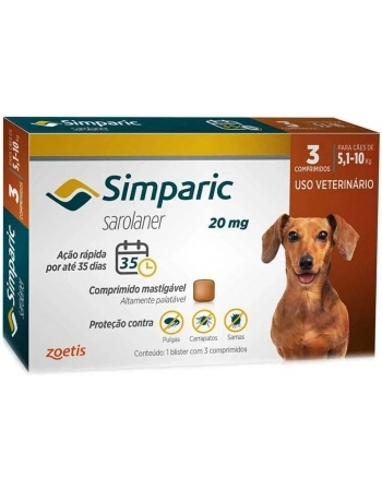 SIMPARIC TAB 20MG(5,1-10KG) CX3