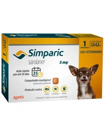 SIMPARIC TAB 5MG(1,3-2,5KG) CX1